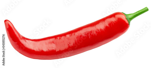 red hot chilli peppers isolated on white background, clipping path