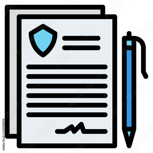 policy  insurance protection icon