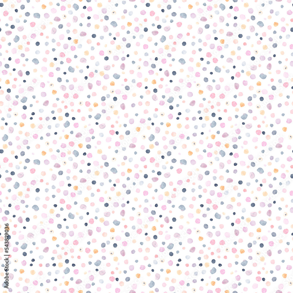 custom made wallpaper toronto digitalCute watercolor background. Seamless pattern of colored spots. Perfect for fabric, textile, wallpaper.
