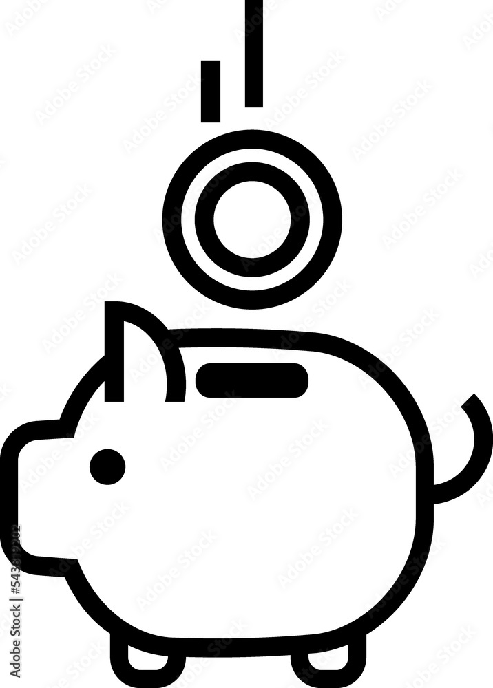 Banking finance linear icon Banking finance linear icon