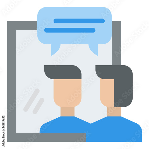 mirror language learning icon