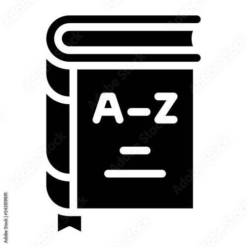 dictionary language learning icon