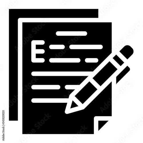 writing language learning icon