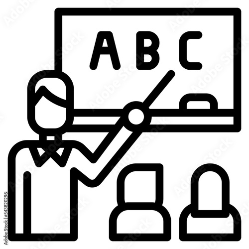 teacher language learning icon