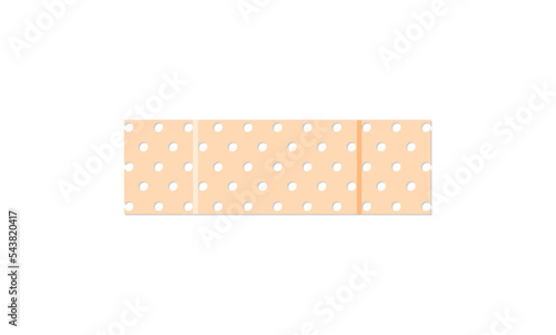 Medical plaster. First aid band plaster strip medical patch. Wound cross plastering band and porous bandage plasterers