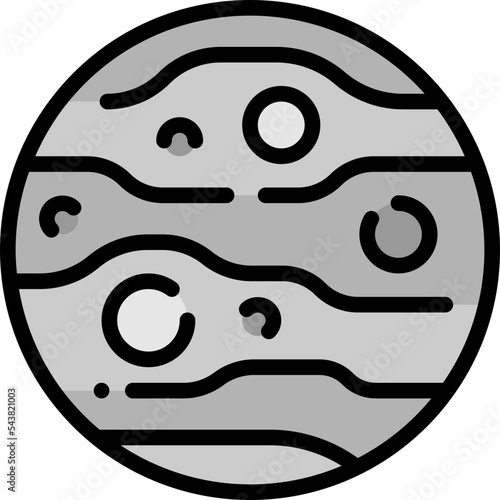 mercury filled outline icon