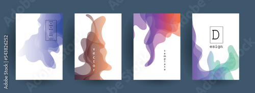 Abstract gradient vector background for business brochure cover design	