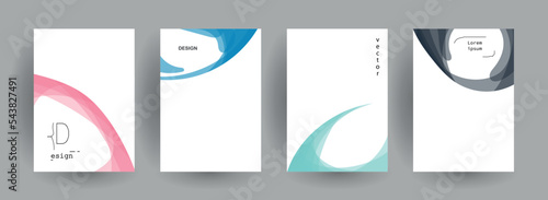 Abstract gradient vector background for business brochure cover design	