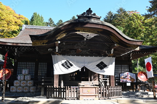 山梨県の甲斐　武田神社の風景
