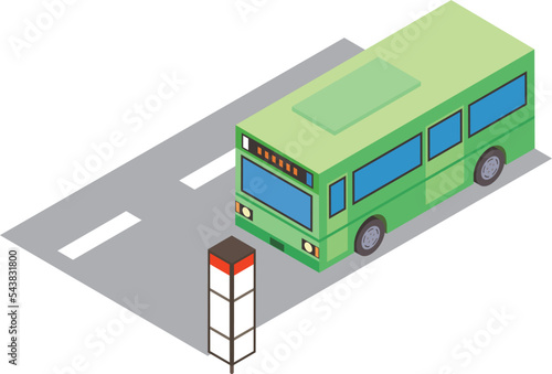 バスとバス停留所