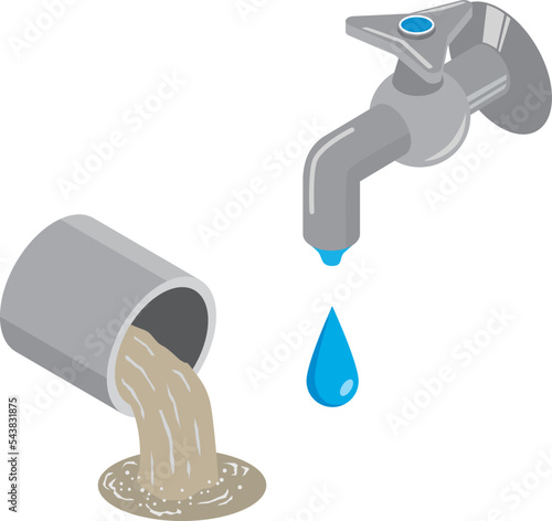 上水道と下水道