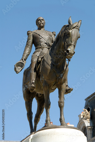 Statue équestre du duc d'Aumale, Ville de Chantilly, Oise, France 