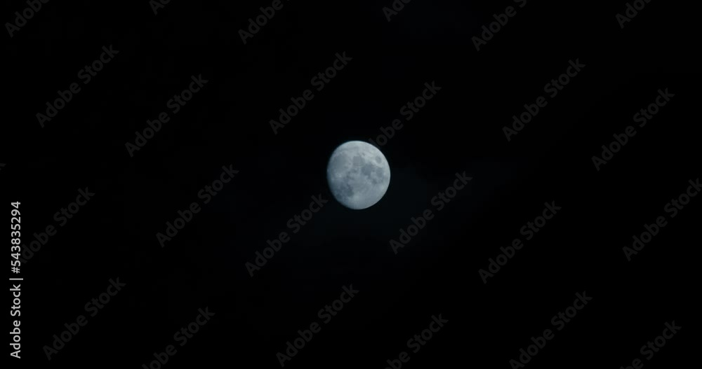 Beautiful full moon | clean dark sky | 4k | 12 bit video | black background Beautiful full moon | clean dark sky | 4k | 12 bit video | black background