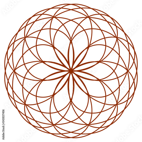Template for laser cutting wall clock. vector maket