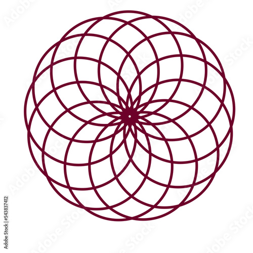 Template for laser cutting wall clock. vector maket