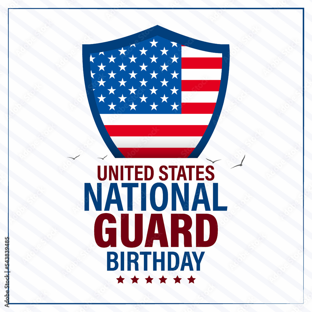 United States National Guard birthday. It is celebrated on December 13. Background, poster, card, banner vector illustration United States National Guard birthday. It is celebrated on December 13. Background, poster, card, banner vector illustration