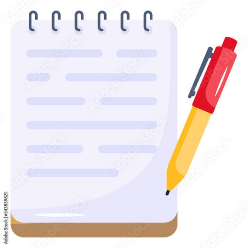 Ready to use flat icon of computational exam 