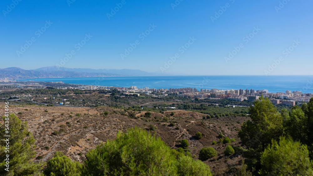 Fototapeta premium panoramic view of Torremolinos, Malaga