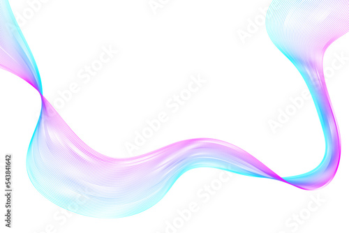 Abstract wave elements for design. Digital frequency track equalizer. Stylish line art background. Vector