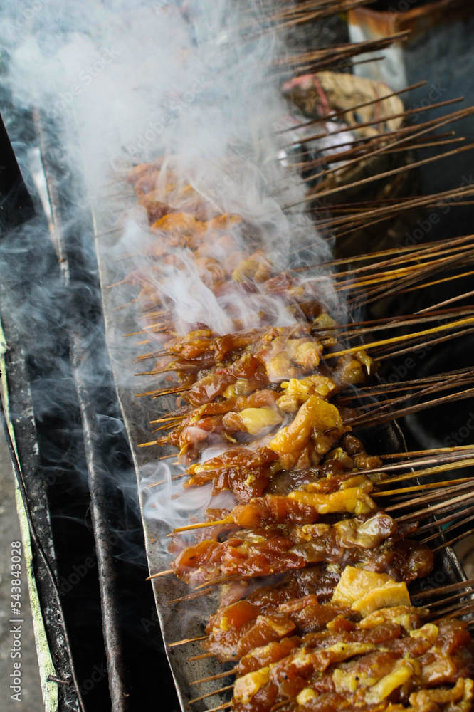 Traditional food Asia from Indonesia called sate