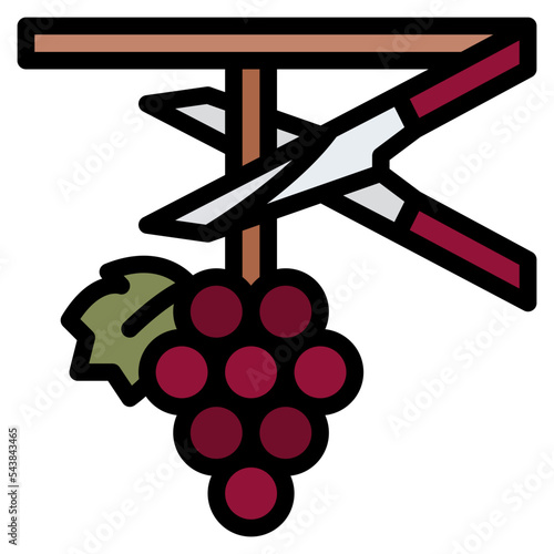 harvesting winery wine making icon