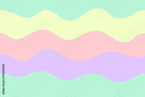 curve wave pastel vectotr background seamless pattern photo