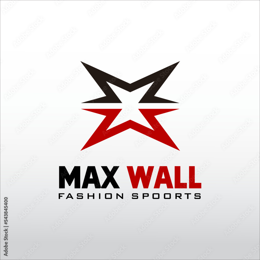 Obraz premium MW Letter Logo Design Template