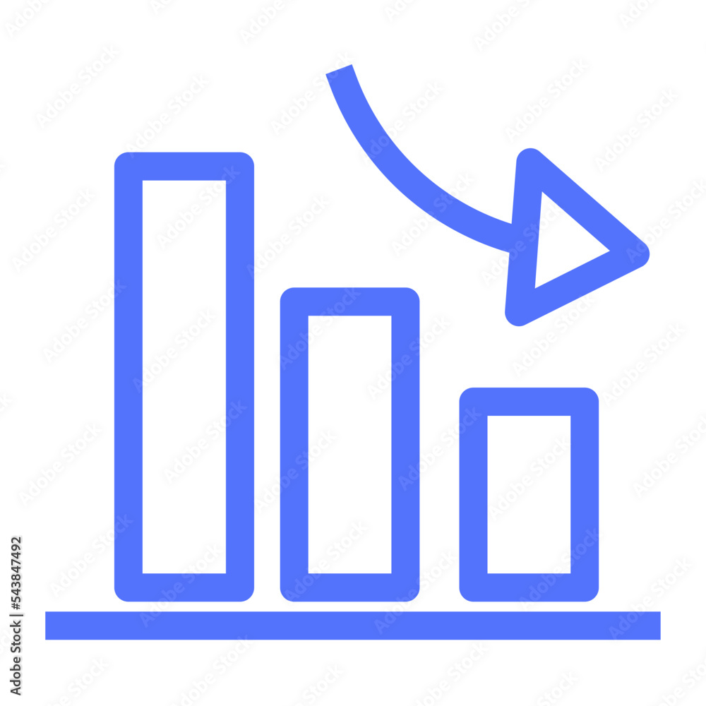 Arrow Bar Down Graph Profit Arrow Bar Down Graph Profit