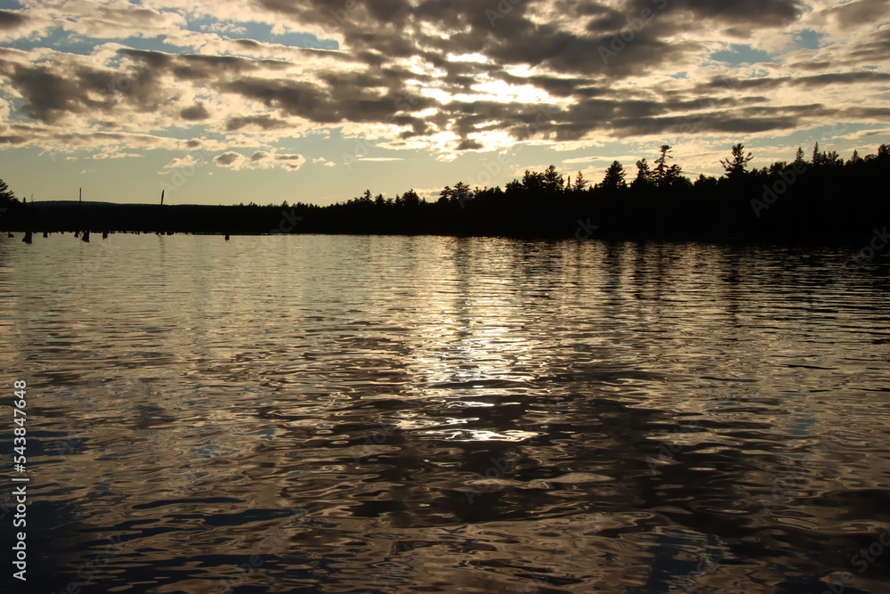Obraz premium Sunset on the Lake