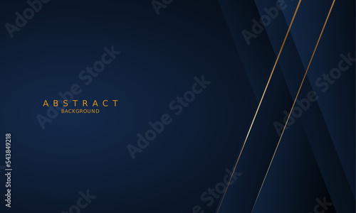 dark blue luxury premium background and gold line.