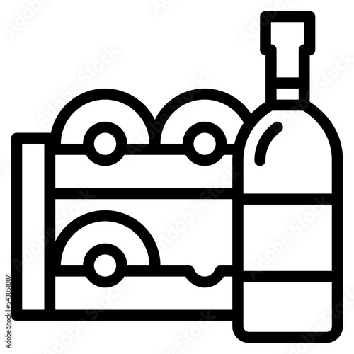 wine rack winery wine making icon