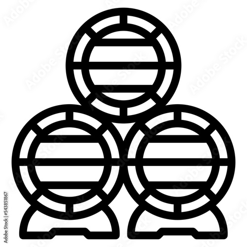 aging winery wine making icon