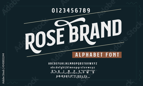 Vintage Victorian typeface decorative Font