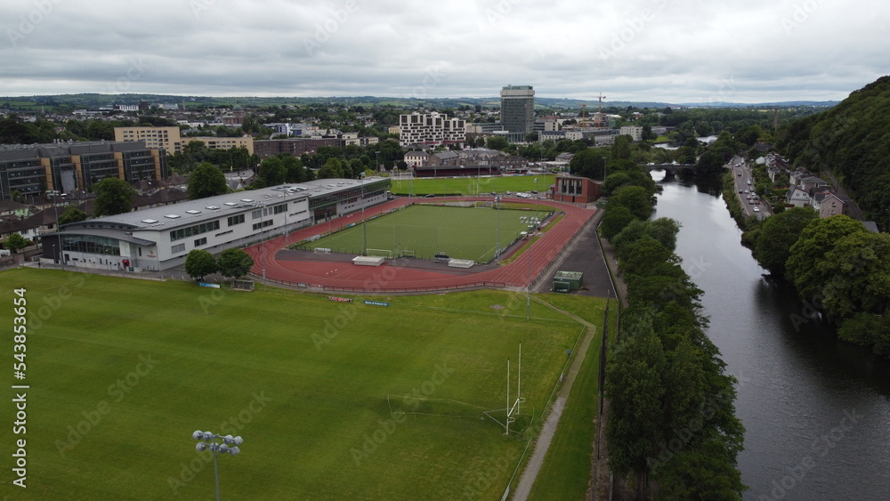 Mardyke,Sports Ground Cork Ireland drone aerial view