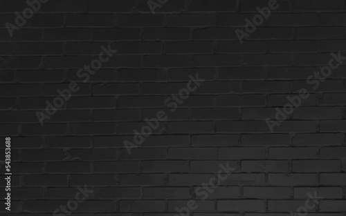 Black brick wall texture or background. dark brick wall, the black block as a background texture