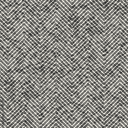 Monochrome Mottled Textured Herringbone Pattern