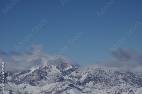 Monte Disgrazia, a mountain in the Bregaglia range in the Italian Alps photo