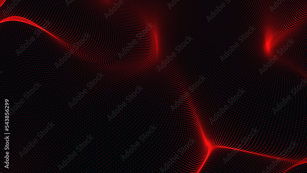 Mir red wave isolated on the black background. 4k wallpaper Mir red wave isolated on the black background. 4k wallpaper