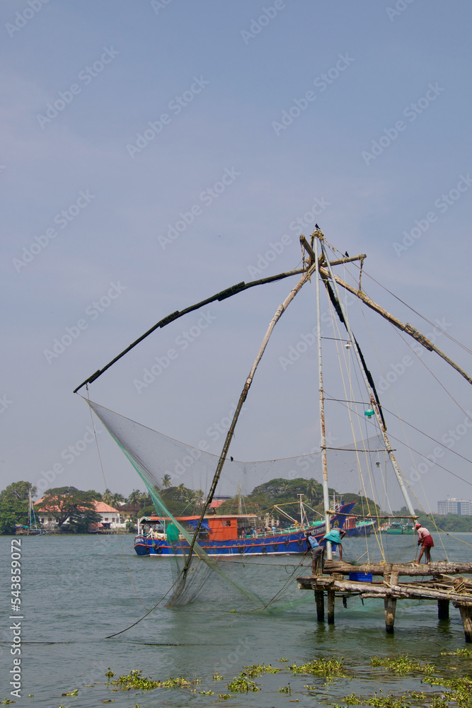 Chinese fishing nets @ Kochi, India