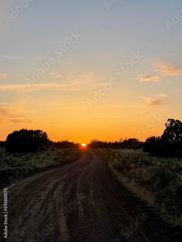 Sunset at the end of the road in Arizona © Arnaud