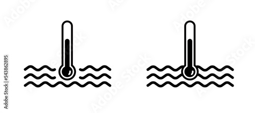 Car liquid temperature. Auto hot or cold water temperature, control icon or symbol. Drawing  tune concept. water temperature indicator. For auto engine or motor repair or service. 