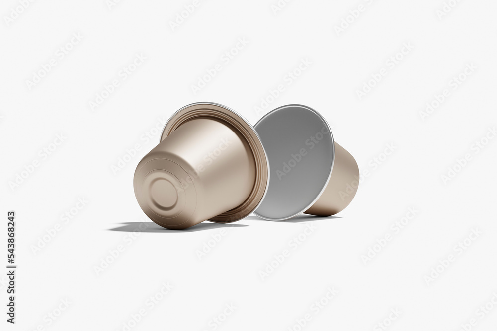 Coffee capsules for background. 3D Render