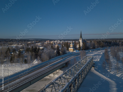 Kemijärvi. Lappi. Town of Kemijärvi in Lapland, Finland 2019 photo