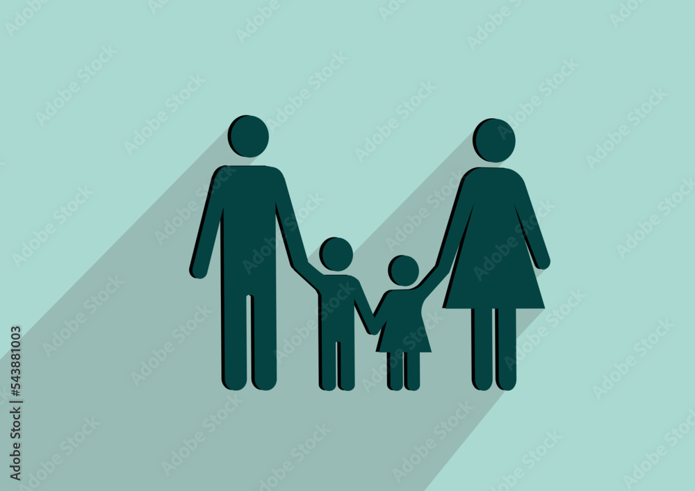 Health insurance with family concept, vector illustration. Health insurance with family concept, vector illustration.