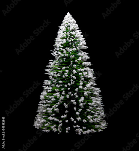 Weihnachtsbaum isoliert vor weißem Hintergrund