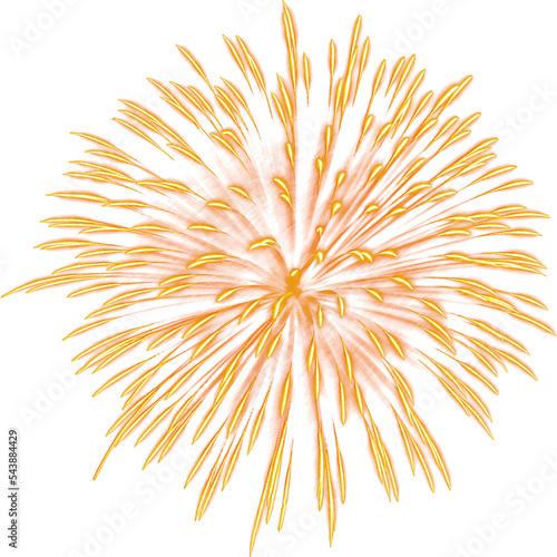 Amazing Beautiful firework isolated for celebration anniversary merry christmas eve and happy new year