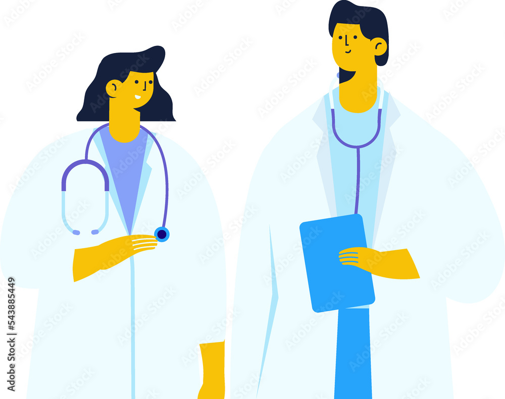 Fototapeta premium Doctor, professional hospital worker. Medical team