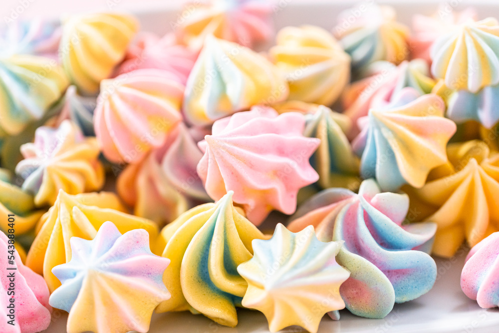 Unicorn meringue cookies Unicorn meringue cookies