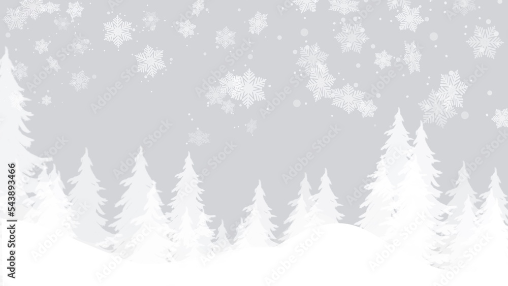 Abstract Christmas Backgrounds with snowflake on gray backgrounds , in Christmas Holiday , illustration wallpaper