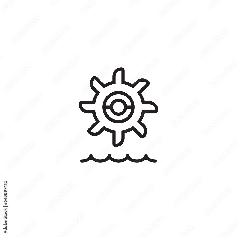 Hydro Power Icon Vector Illustration Eps10 Hydro Power Icon Vector Illustration Eps10